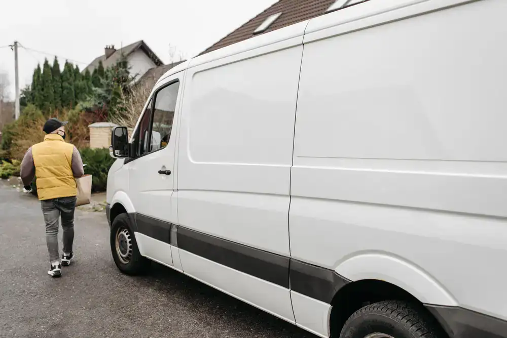 Fitwheel Mobile Tyres dispatch van on the road