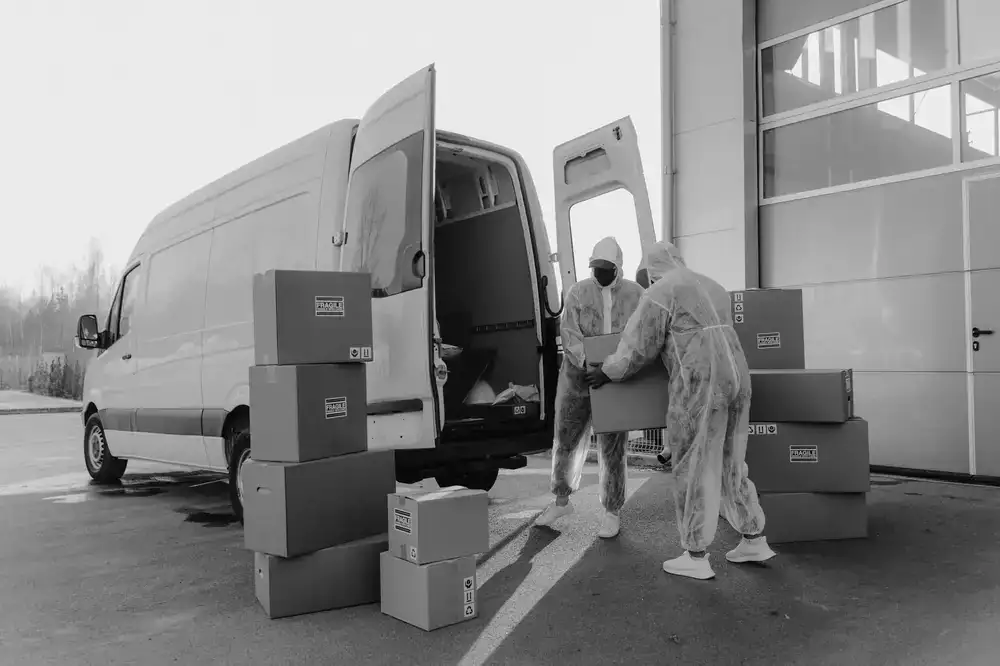 Mobile tyre van ready for urgent dispatch